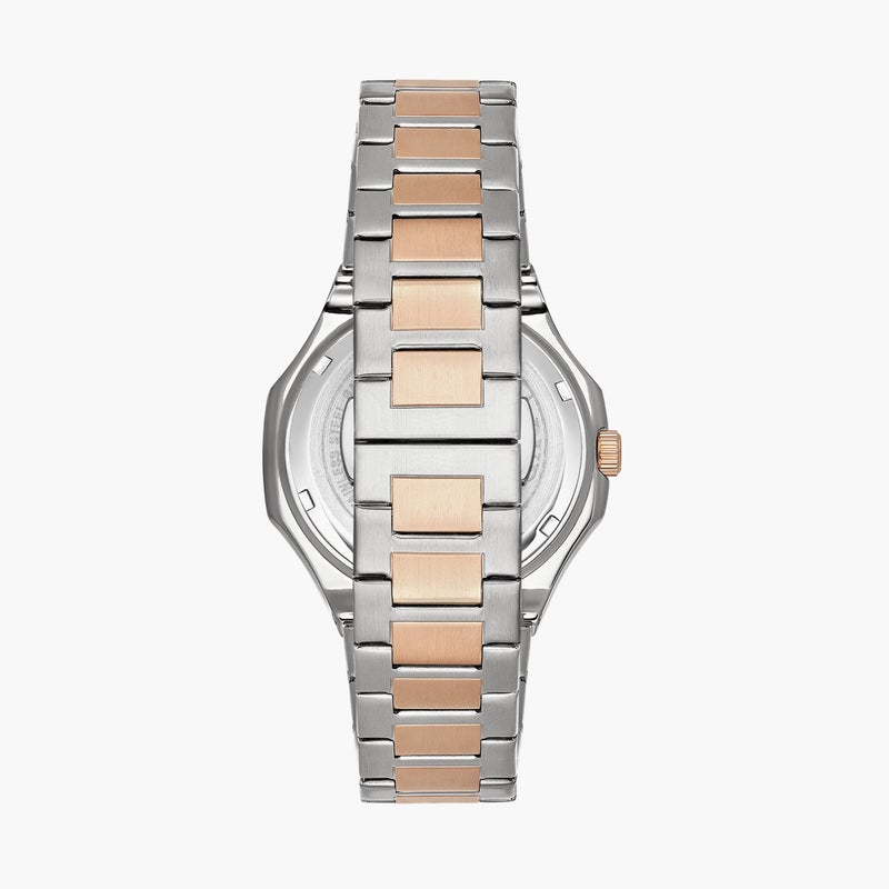 OMAX Dual Tone Analog Metal Strap Watch for Women - Image 3
